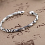 Sterling Silver Bracelet Retro Old Matte Handmade