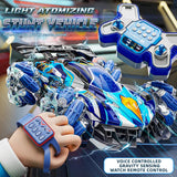 1:14 Gravity Gesture Sensor Light Spray Cool Remote Control Stunt Car Children's 4WD Off-road Vehicle Toy