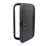 RV Storage Baggage Door with Flat Lock Keys Heavy Duty UV Protection RV Camper Hatch Door Aluminum Alloy