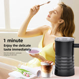 Electric Frother - Automatic Milk Warmer and Foamer for Cold/Hot Latte, Cappuccino, Chocolate. Kitchen Tool with US/EU Plug.