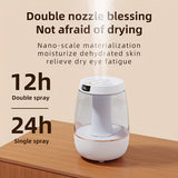 1pc, 101.44oz Cool Mist Humidifier With Double Spray Head, Bedroom Night Light Humidifier, For Home Nursery Plant Humidifier