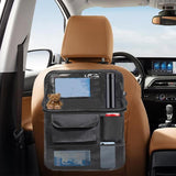 Behind Seat Organizer With Foldable Table Tray Car Organizers And Storage For Drin Tablet Travel