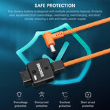 ZINE D-Tap to 5.5*2.5mm DC Connector 60cm Braided Wire For V-mount/Gold Mount Battery Monitor Light DSLR Rig Power Supply