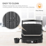 750W Household Mini Steak hine Hamburger Fried Egg Electric Sand Maker Non Stick Surface Grill Toaster EU Plug