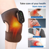 EMS Heated Massager Brace Adjustable Vibrations And Modes Heating Pad For Knee Elbow Shoulder Relax Legs