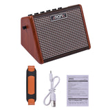 Aroma Guitar Amplifier 15 W Speaker Electric Guitar Amp 5 Inch Speaker Bluetooth-compatible Rechargeable Guitar Amplifier