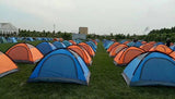 Outdoor Double Double-layer Aluminum Pole Waterproof Tent