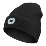 Outdoor Sport Knitted Light LED Hat Flashlight Headlight Headlamp Windproof Hats for Climbing Cycg Camping Head Lamp Item