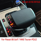 Head Red Light LED DSG Shift Knob Center Console Auto Gear Shifter For-VW Passat B8 Golf 7 6 Touran-POLO CC