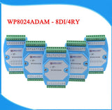 WP8024ADAM 8DI 4RO PLC Digital input Relay output module Optocoupler isolated RS485 MODBUS RTU communications