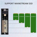 M2 SSD Hard Case NVME PCIe Enclosure M.2 to USB Type C 3.1 GEN2 M Key Adapter for Laptop Computer Family Office Meeting