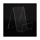 12 Pack Stand, Clear Book Holder, Small Acrylic Display Stand for Books, Photos, Brochures, Tablets