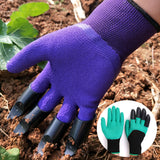 Garden With Claws 4/8 ABS Plastic Work Safety Rubber Waterproof Durable Digging Planting Genie Outdoor Gardening Gloves