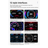 Speedometer Slope Function Meter Head-Up Display Plastic