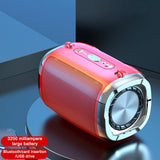 Upgrade Wireless Bluetooth Speaker With 360° HIFI Stereo Sound, Super Bass, Pairing, Colorful Streamer, FM Radio - Perfect For Outdoor, Home, Party