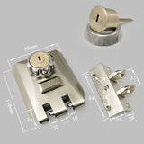 Outdoor Sliding Door Steel Gate Lock Strength Wheel Hook Warehouse Iron Door Lock Automatic Latch Exterior Double Open Sliding
