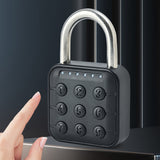 1-5pcs Smart Fingerprint Battery-powered IP67 Waterproonti Theft Padlock Quick Unlock Keyless Password Door Lock