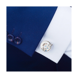 Movement Gear Precision Carving Fully Automatic Mechanical French Shirt Cufflinks Men's Sleeve Nails, A