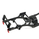 LCG Carbon Fiber Chassis Kit Frame Rail Skid Plate Gearbox Bumper Set For SCX10 1/10 RC Crawler Car DIY Upgrades Replacement