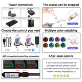 Wall Led Light Tape Strips Rgb 5050 Smart Wifi Usb Ribbon 20 Meters Ice String Colorful Children Into The Room