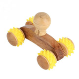 Wooden Roller Muscle Trigger Point Cellulite Fat Removal Scraping Reflexology Abdomen Full Body Stress Relief Massager