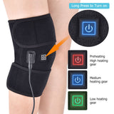 Electric Heated Physiotherapy Joint Heating Vibration Pads Pain Relief Warm Wrap Knee Elbow Leg Massager