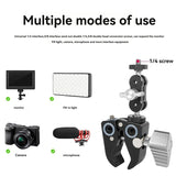 Aluminum Alloy C-Type Crab Magic Arm Clamp Suitable For SLR Camera LED Light Studio Photography Accessories