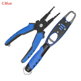 Multifunction Aluminum Alloy Fishing Pliers Grip Set Fishing Tackle Hook Recover Cutter Line Split Ring Fishing Tools