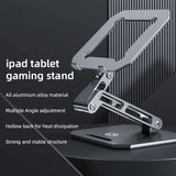 Aluminum Stand Desk Riser Multi-Angle Height Adjustable Foldable Holder Dock For Tablet Laptop