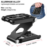 Metal Phone Holder Clamp Portable Z-Shape with Cold Shoe SmartPhone Tripod Mount Clip for Tiktok Vlog Photography Video Light
