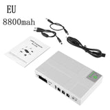 DC Uninterruptible 10400mAh 5V 9V 12V UPS Router Optical Cat Built-in Adapter Backup Power Supply