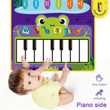 5.08 Cm 1 Baby Toys For 1 Year Old Boy Girl, Toddler Piano Keyboard & Drum Floor Mat