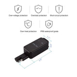 SAE To Adapter Voltmeter Motorcycle Quick Disconnect Plug with Waterproof Dual USB Charger for Smart Phone Tablet GPS