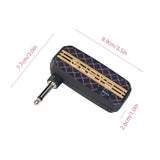 Mini Amp Portable Bass Headphone Amplifier 3.5mm Auxiliary Audio Input Plug Play Speaker Mute for Electric bass