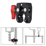 Metal Multi-function Head Ball Mount Magic Arm Super Clamp w/ 1/4"-20 Thread for Camera Cage Rig Monitor