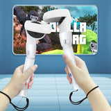 VR Game Handle Accessories Compatible with Oculus Controllers, Dual Handles Extension Grips for Meta Quest 2