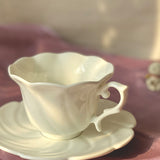 European Retro Mug English Afternoon Tea Ceramic And Saucer Set Mini Coffee Cup