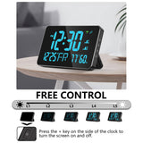 Tuya WiFi Intelligent Thermometer Hygrometer Desktop Clock - LED Display, Support WIFI Auto-Calibration for Home, School, Warehouse.