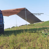 440*200Cm Sun Awning Camping Use Pergola Outdoor Tail Suv Side Tent Canopy Car Accessories