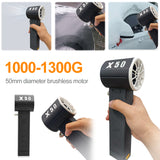 X50 Mini Violent 50mm Brushless Motor Duct Turbo Jet Fan Thrust 1300G Strong Dust Blower for Computer Keyboard