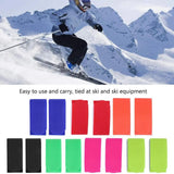 2Pair Carrier Nylon Hook and Loop Strap Supports Ski Snowboard Cross Country Snowboarding Bag Holder Accessory