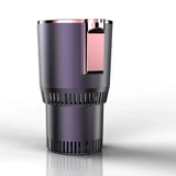 12V 24V Smart Car 2-In-1 Hot And Cold Cup Drinks Holder Home Fast Refrigeration Coog/Heating Mini Touch Screen Beverage Mug