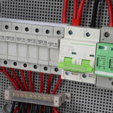 8 String PV Combiner Box with Arrester 10A Rated Current Fuse 80A DC Breaker Solar Combiner Box for Off Grid Solar Power System