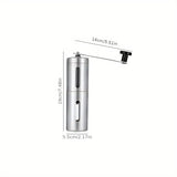 1pc, Portable Manual Coffee Bean Grinder with Hand Crank - Fine to Coarse Grind for Espresso and Travel - Perfect Coffee Accessory