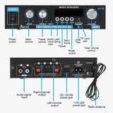 AK35 800W Home Digital Amplifiers Audio 110-240V Bass Video Power bluetooth Amplifier Hifi FM USB Auto Music Subwoofer Speakers