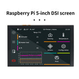 5 Inch Toucreen Monitor Compatible with Raspberry Pi Board 800x480 DSI IPS LCD Display 5-Point Touch Capacitive Screen