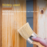 Chalk & Wax Paint Brush for Furniture - DIY Painting and Waxing Tool,Milk Paint,Stencils,Natural Bristles (4Pcs)