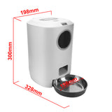 Pet  Food Feeders Food Dispenser 4.5L With Voice Record Pet Bowl Automatic Dog Cat Food Container Auto Cat LCD Screen Timer