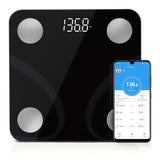 1pc Fat Weight Scale, Smart Digital LED Weight Scale With Fat Measure, Body Weighing Scale, Smart Phone App, Unit:KG/LB