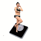 1pc BR808 Mechanical Personal Bathroom Scales, Extra Large Analog Dial Scales, Retro Spring Scales, 150kg/330lb Dual Reading For Hotel Fitness Beauty Salon